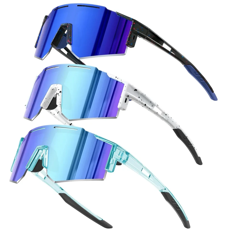 DioKiw 3PACK Polarized Kids sunglasses Youth Softball Cycling Sports Sun Glasses Boys Girls UV400 Protection Goggles