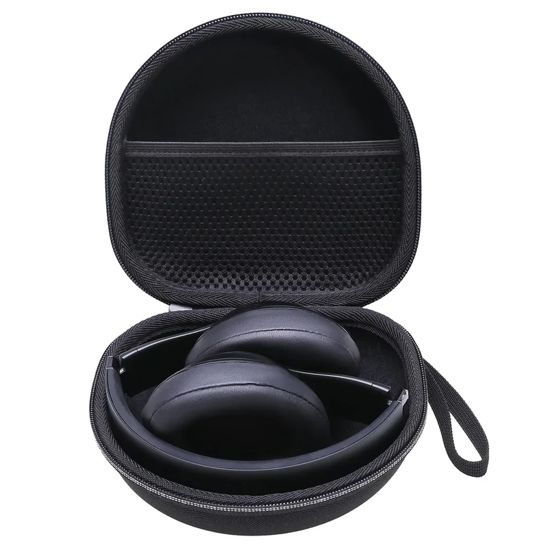 Headphone Case Compatible with Beats, Skullcandy, Monster Persona 3rd/5th/6th ANC, JLab, QearFun, Soundcore Q20/Q20i/Q30, BERIBES, TOZO, KVIDIO, Picun Foldable Headphones, Black