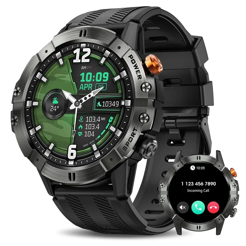 DEKELIFE Smart Watch for Men - Bluetooth Call, Waterproof, 124 Sports