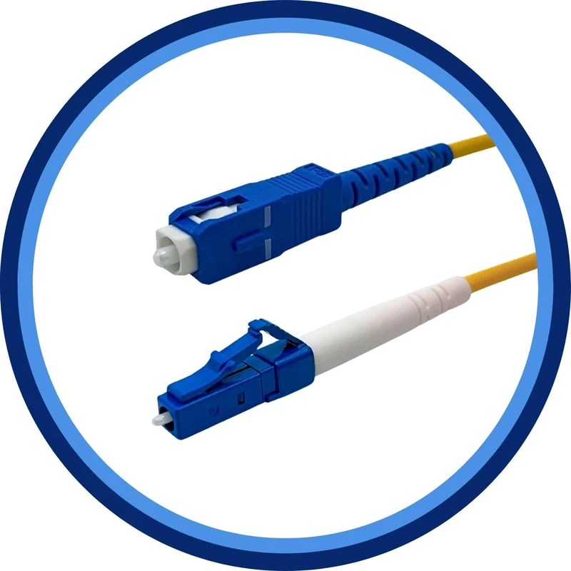 PacSatSales - 2M / 6ft SC/UPC to LC/UPC Fiber Optic Patch Cable - Single Mode - SIMPLEX - OS1-9/125um - 2M SC to LC Fiber Cable
