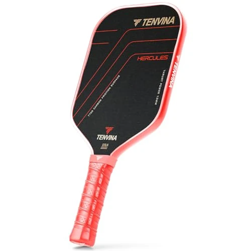 TENVINA Pickleball Paddles, 4-Layer T700SC Friction Carbon Fiber Pickleball Paddle, 123456 Providing Strong Power and Spin for Athletes