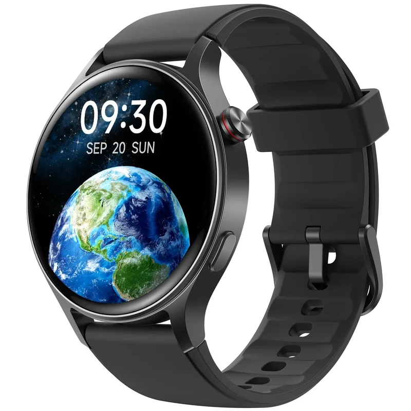 Fitpolo 1.3" AMOLED Watch - Calls, Heart Rate & SpO2, IP68 Waterproof