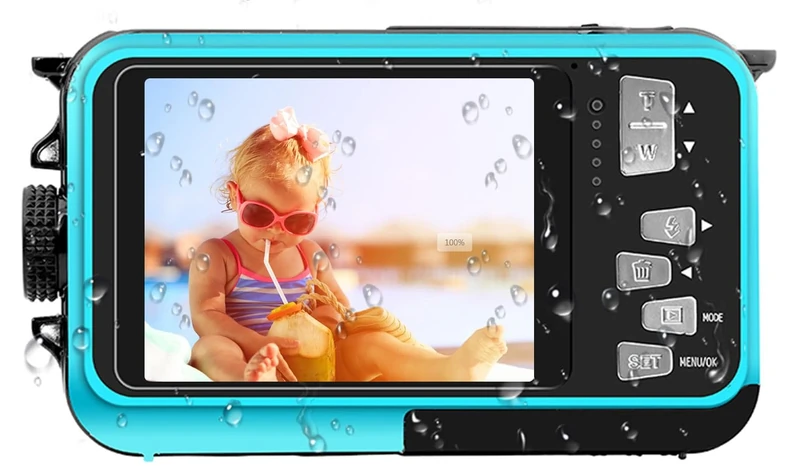 YISENCE 4K Waterproof Camera - 64MP Photo, Snorkeling Ready - Image 1