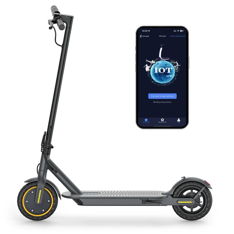 WERHY 8.5'' Electric Scooter, 350W Powerful Motor & 19MPH Top Speed, 15-22 Miles Long Range, Folding E Scooter with Dual Braking for Teens and Adults