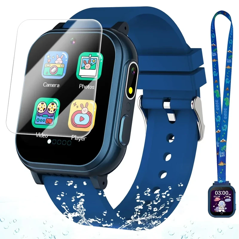Sedzofan Waterproof Smart Watch - 32 Games, Dual Camera, Touchscreen