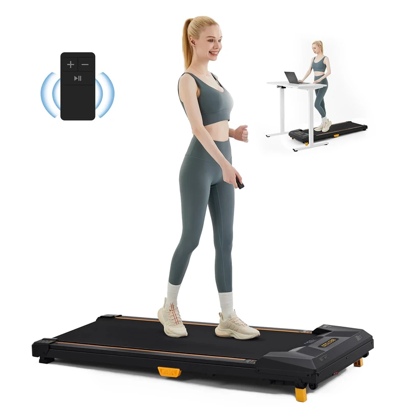Under Desk Treadmill, Incline Walking Pad Treadmill 330lbs Capacity, 2.5HP Portable Treadmills for Home, Compact Mini Walking Pad, Running Machine with Remote Control and LED Display