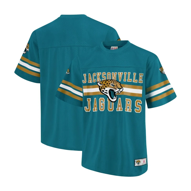 Ultra Game NFL Official Adults Soft Mesh Vintage Beast Mode T-Shirt - Unisex, Jacksonville Jaguars, Team Color, Medium