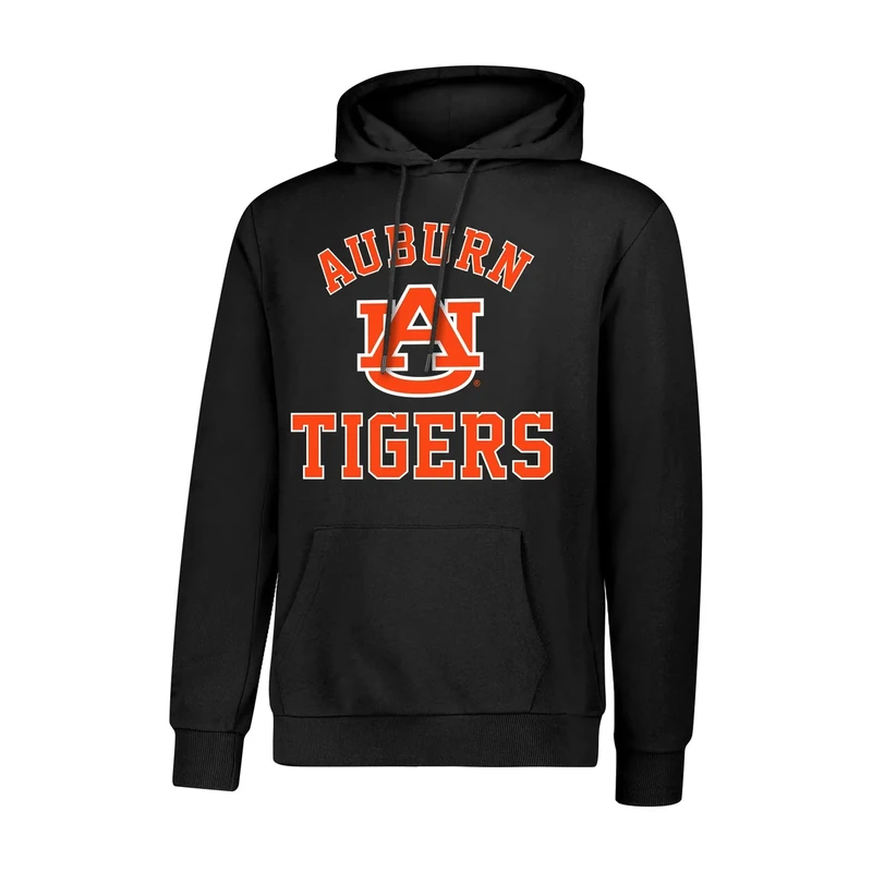 Ultra Game NCAA Official Men’s Super Soft Midtown Hoodie Pullover Sweatshirt - Unisex, Auburn University, Black, Medium