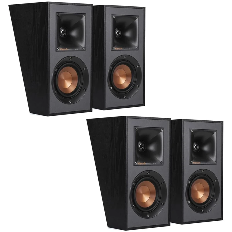 Klipsch Reference R-41SA Dolby Atmos High-Performance, Horn-Loaded Elevation Surround Speaker Set (2 Pairs, 4 Speakers)