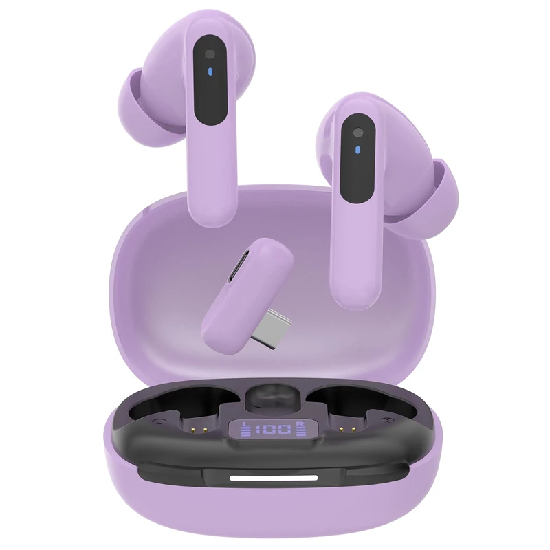 RYR Wireless Gaming Earbuds, 20ms Low Latency, Gaming Earbuds with Noise Cancelling Mic, 2.4Ghz & Bluetooth, LED Display, 36H Playtime for Meta Quest 3/2, PS5, PS4, VR, Switch, Steam Deck, PC, Phone