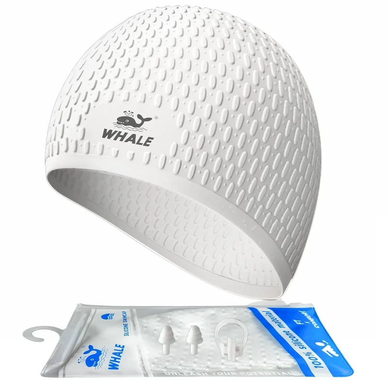 Large Swimming Cap Durable Silicone Waterproof Swimming Cap Ideal for Long Hair and Thick Braids Keeps Hair Dry While Swimming