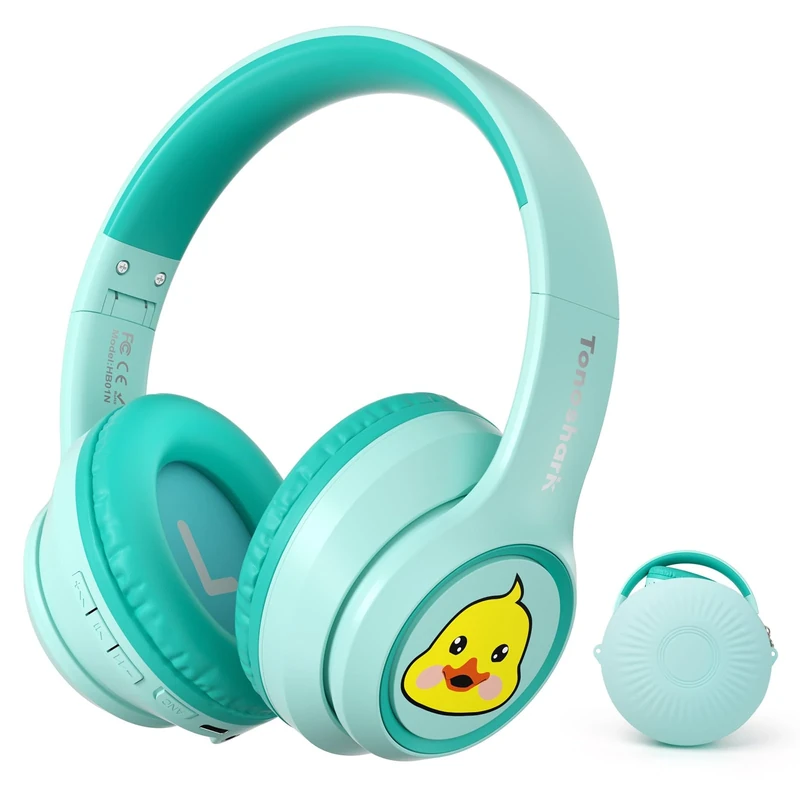 TONOSHARK Kids Bluetooth Headphones - ANC, 40H Play, Safe Volume