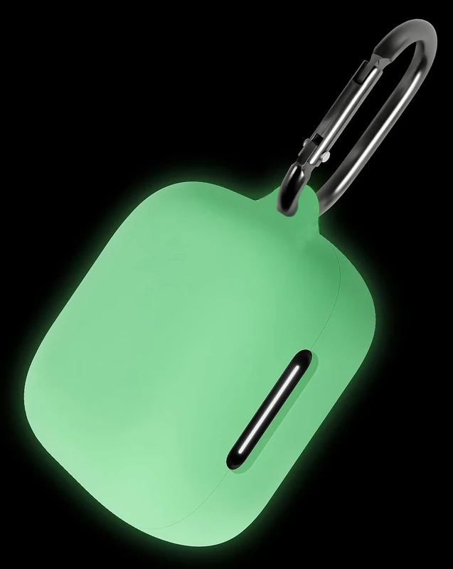 Geiomoo Silicone Case for Anker Soundcore P30i - Green Carabiner