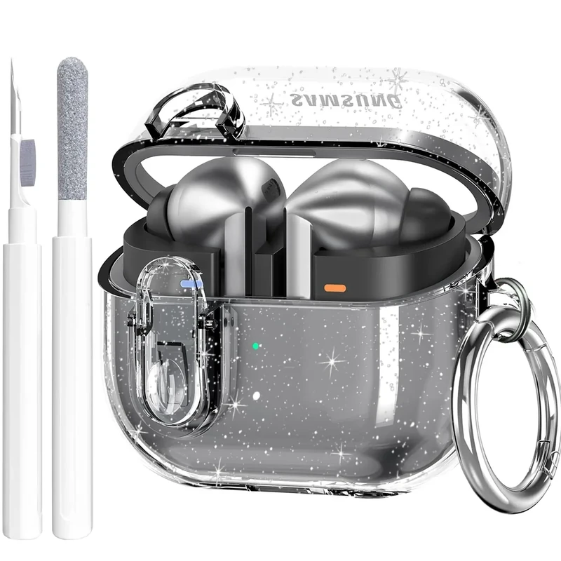 OTOPO TPU Case with Carabiner & Cleaner for Samsung Galaxy Buds 3