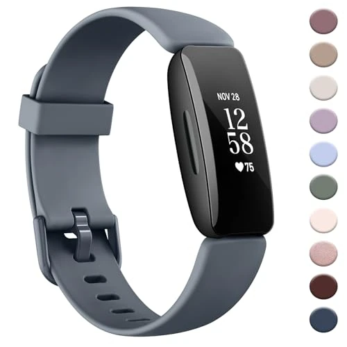 AK Band Compatible with Fitbit Inspire 2 Bands for Women Men, Adjustable Replacement Sport Wristbands Straps for Fitbit Inspire 2 / Ace 3 (Rock Blue)