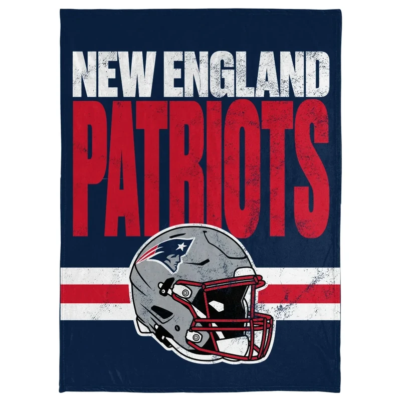 FOCO NFL Soft Plush Throw Blanket, 45 x 60, New England Patriots