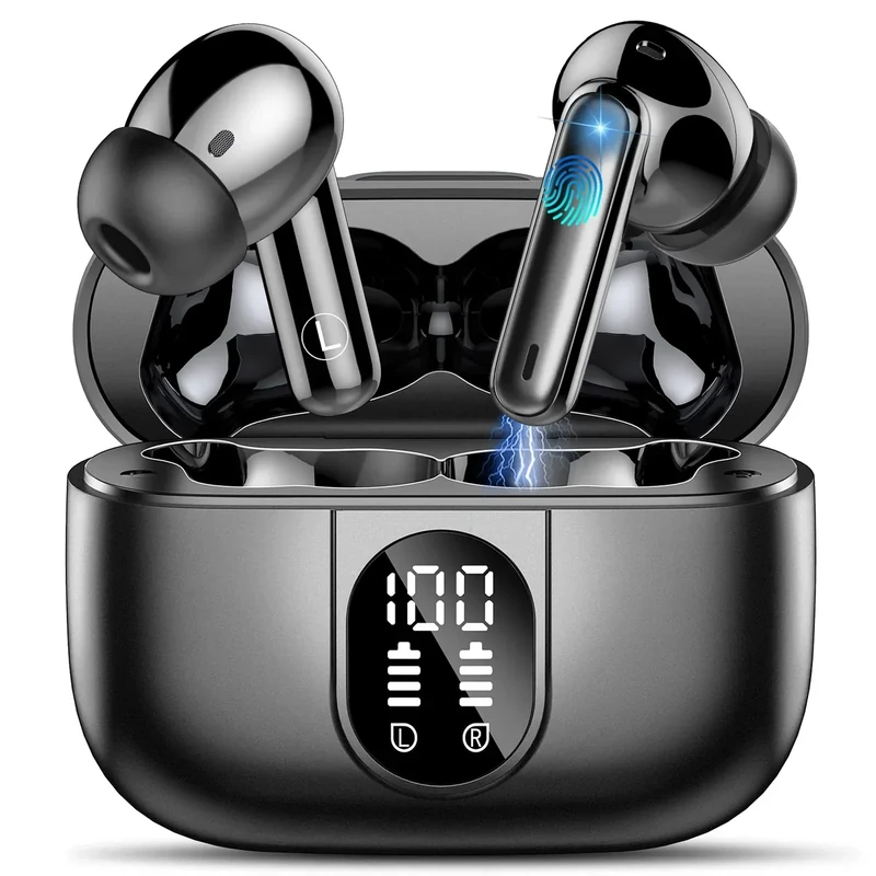 Csasan BT 5.3 Earbuds - 40H, ENC Mic, IPX7 Waterproof