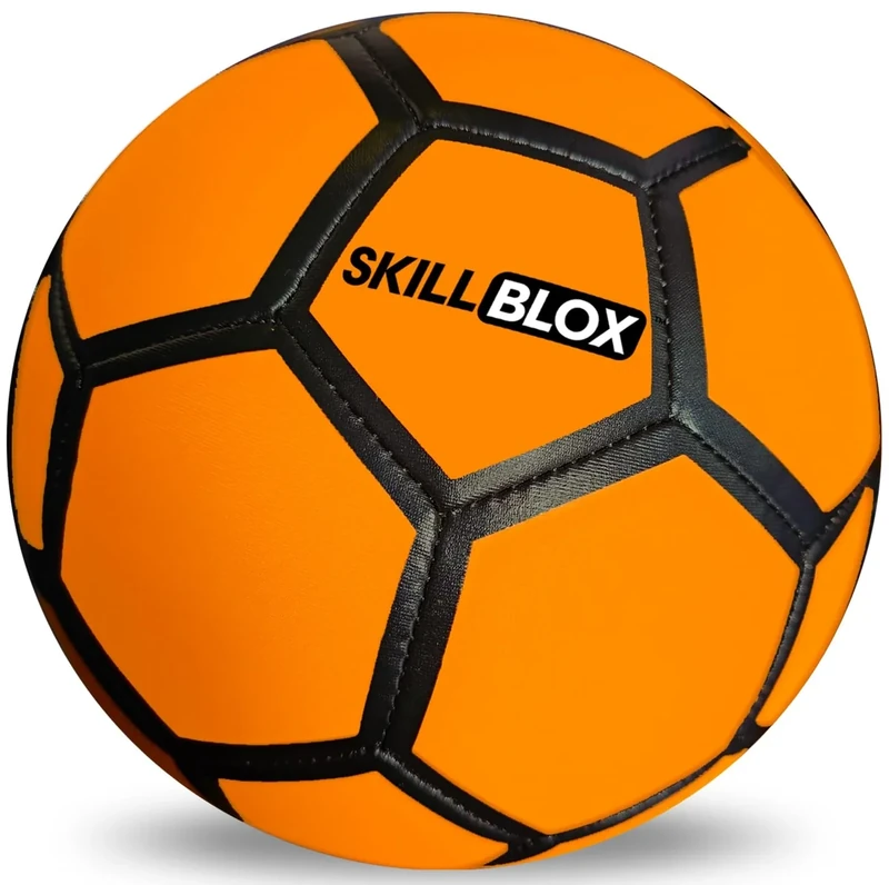 Skill BLOX SoftStrike Home Indoor Skills Training Soccer Ball - Soccer Gifts for Boys - Skills Ball for House - Size 4
