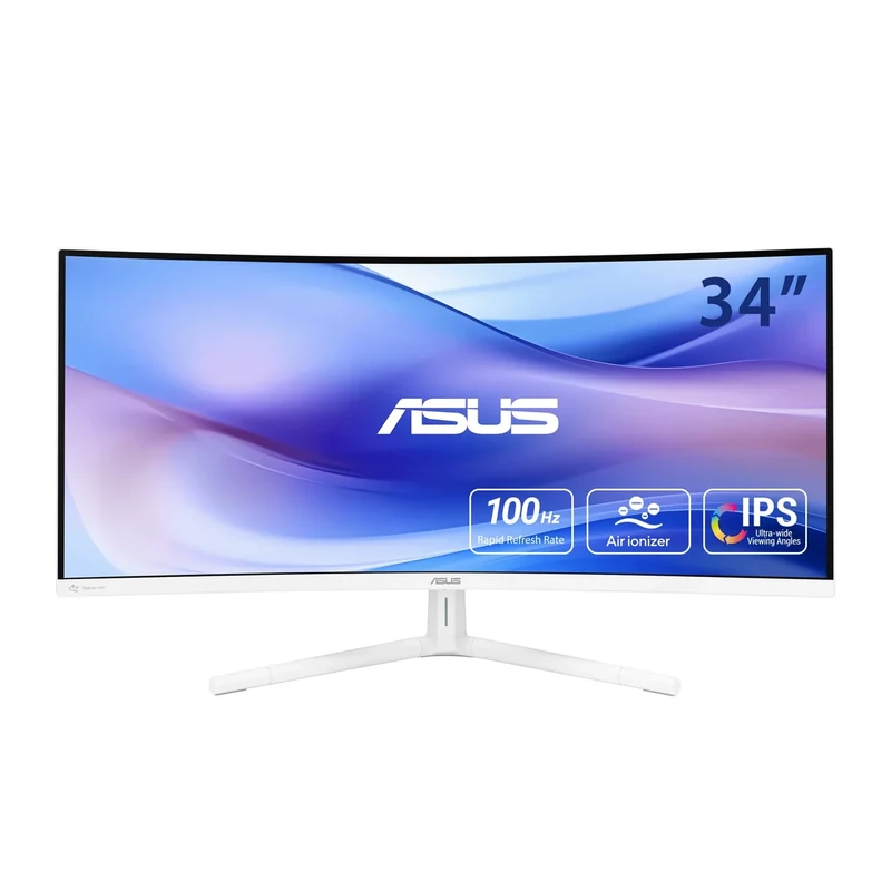 ASUS VU34WCIP-W 34" Monitor - WQHD 3440x1440, 100Hz, USB-C 65W, Speakers