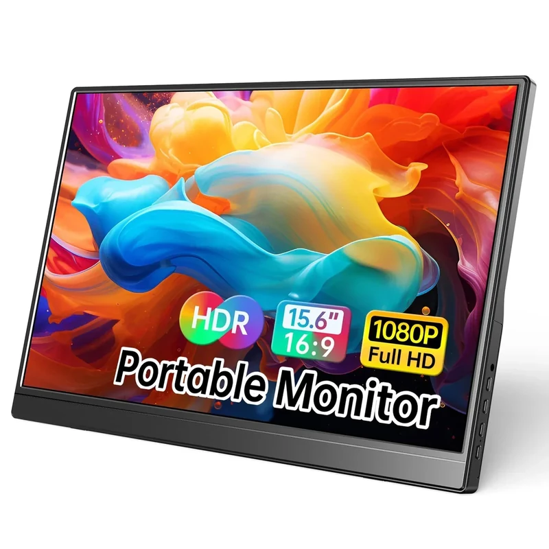 WCV 15.6" Portable 1080P USB-C HDMI Monitor - Slim Travel Display