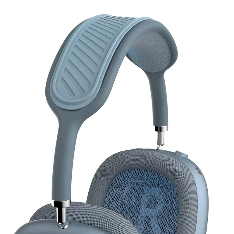 QINZAC Headband Cover for AirPods Max (New 2024), Soft Silicone AirPods Max Headphone Headband Protectors/Comfort Cushion/Top Pad Protector Accessories Compatible with Apple AirPods Max (Blue)