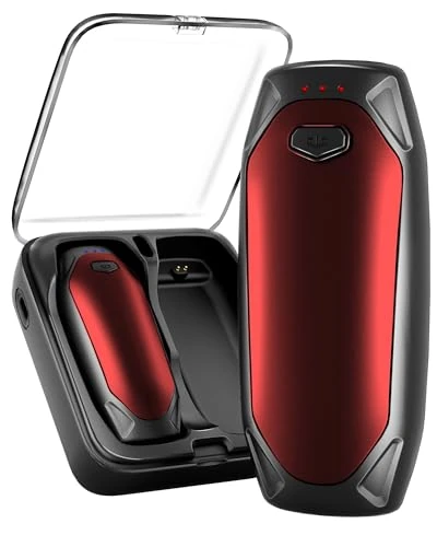 Kesguar Hand Warmers Rechargeable - 2 Pack 14000mAh AI Electric Hand Warmers with Charging Case, Magnetic 2 in 1 Pocket Handwarmers, Portable Heater Gifts for Women/Men/Golf/Camping/Hunting