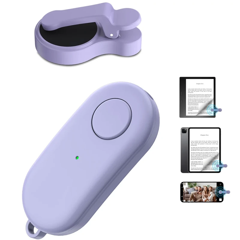 HIGHGO Purple RF Remote Page Turner for Kindle, Kobo, iPhone & iPad