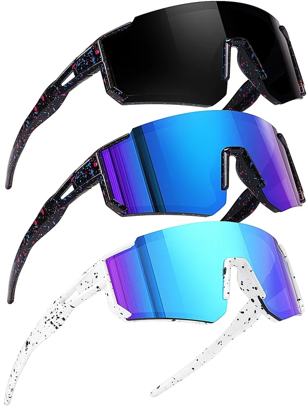 SEKKAF Youth Baseball Sunglasses Kids Sports Sunglasses for Boys Girls Softball Cycling Glasses UV400 Protection