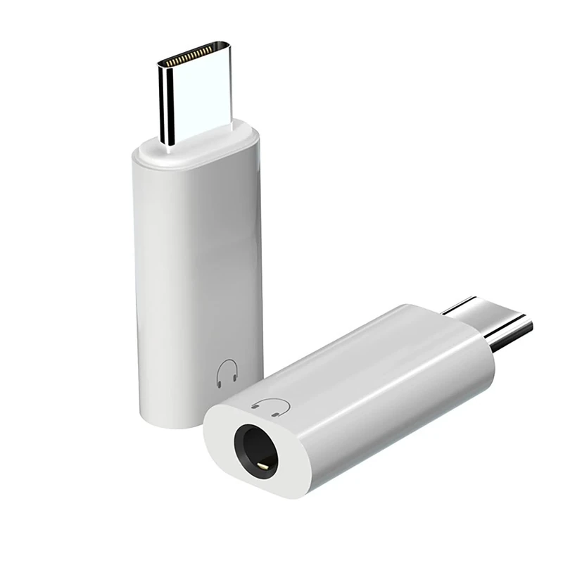 USB C to 3.5mm Headphone Jack Adapter, Audio to USB c Adapter,Type C to Aux Audio Dongle Compatible with iPhone 16 Pro Max 15 Pro Max, Samsung Galaxy S24 S23 S22, Pixel, iPad Pro, MacBook(2 Packs)