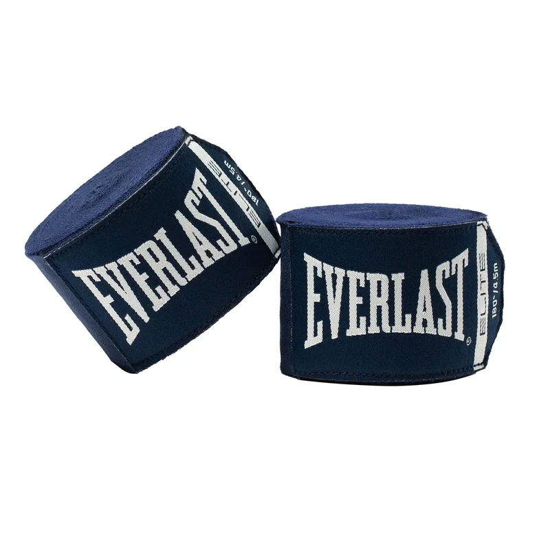 Everlast Elite 180-inch Boxing Hand Wraps for Gloves | Comfortable Wrist Support | Boxing Wraps, Handwraps for Boxing (Blue)