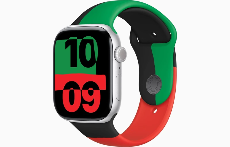 Apple Watch Series 10 [GPS, 42mm] - Silver Aluminum Case with Black Unity Sport Band, S/M (Renewed)