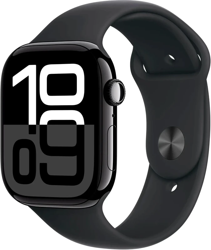 Apple Watch Series 10 GPS + Cellular 46mm Jet Black Aluminum - Renewed