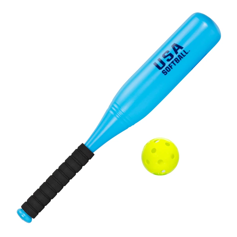 Franklin Sports Jumbo Kids Plastic Bat & Ball - USA Softball - Backyard Bat with Large Barrel for Kids + Toddlers, 24"