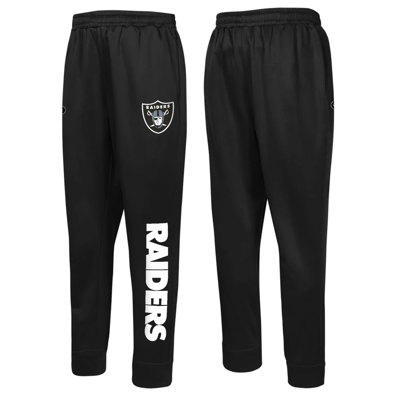 Outerstuff NFL Men's Side Line Elastic Tech Jogger, Las Vegas Raiders, Size Large Team Color