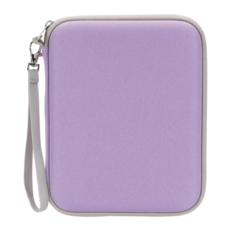 Jeachan Case for Yoto Cards, Soft Portable Folder With Zipper & 80 Pockets for Player & Mini Audiobook Cards, Binder Holder With Sleeves for Travel (Light Purple)