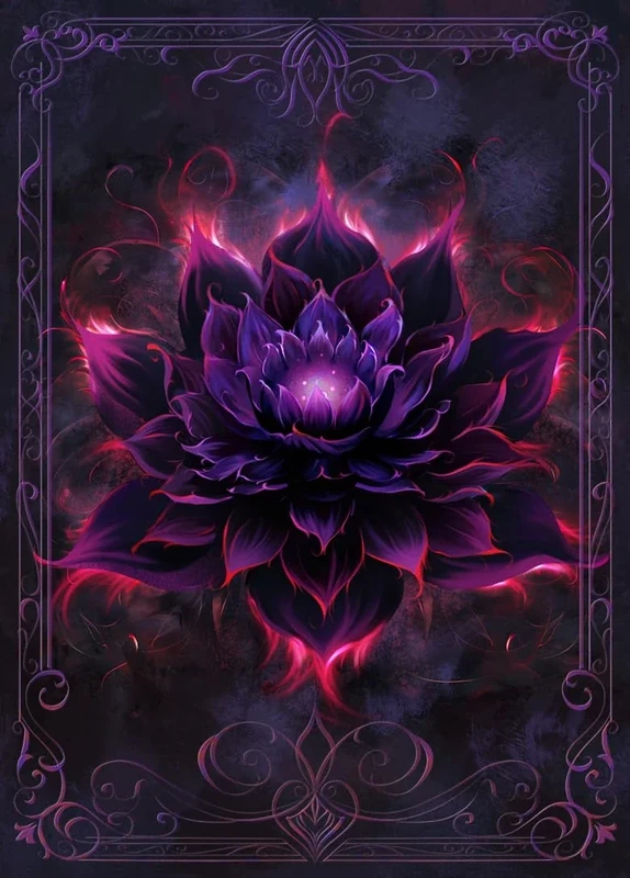MTG Card Sleeves 100CT (Crimson Black Lotus), Matte Art Card Sleeves, Matte Back & Clear Front, 66x92mm