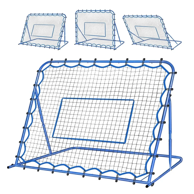 Winthai 4.8x3.7FT Soccer Rebounder Net, Quick-Switch Angle Soccer Training for Control, Passing Practice, Easy Setup Rebounder Gifts & Equipment for Kids,Teens & Adults