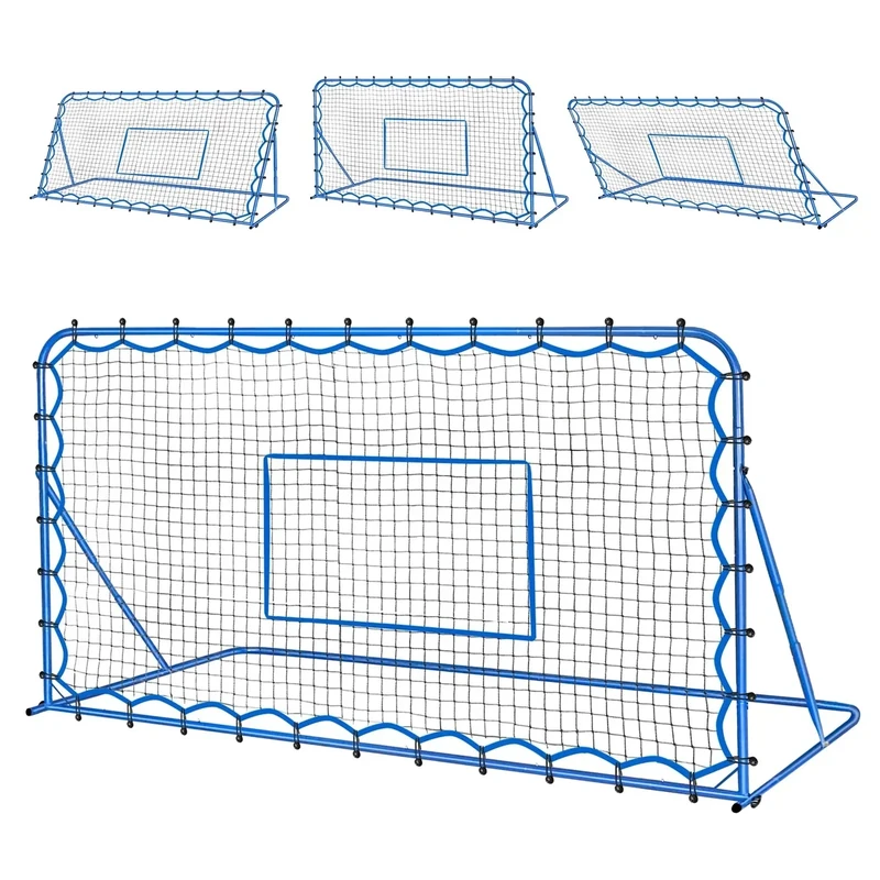 Winthai 7x3.7FT Soccer Rebounder Net, Quick-Switch Angle Soccer Baseball Pitchback Volleyball Training for Control Passing Practice, Easy Setup Rebounder Gifts & Equipment for Kids,Teens & Adults