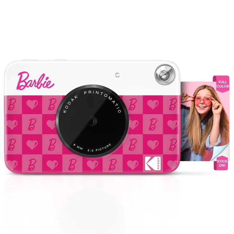Kodak Barbie Printomatic 5MP Instant Camera - Zink 2x3 Sticky Photo - Image 1