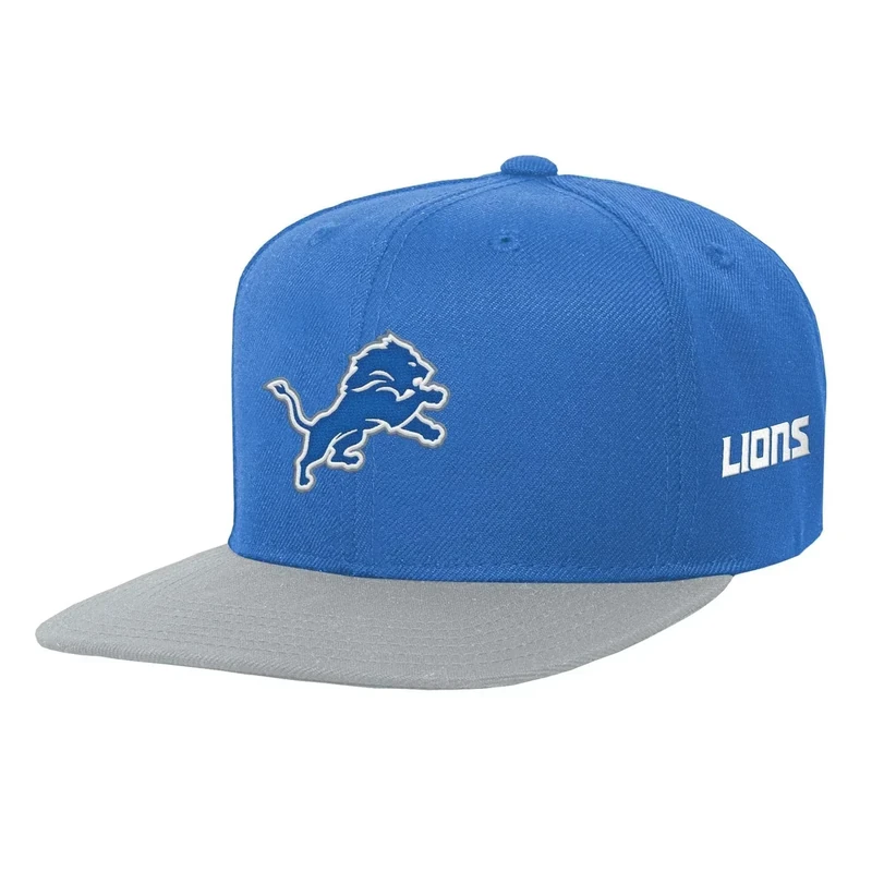 Outerstuff NFL Kids Youth 8-20 Official 2-Tone Snapback Hat Cap (US, Alpha, One Size, Detroit Lions)