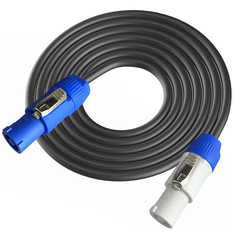 PowerCon Power Cable AC PowerCon Input to Output 12AWG 3 Pin Power Extension Cable for LED Screen Beam Moving Head Light, Stage Light Power,Audio Video Equipment and More-25FT - Image 1