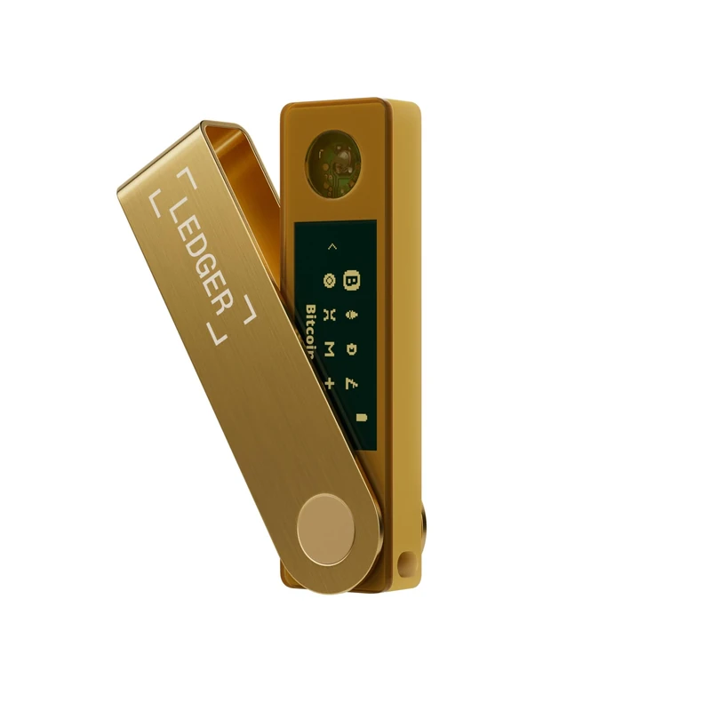 Ledger Nano X Gold Crypto Wallet with Bluetooth - Secure Management - Image 1