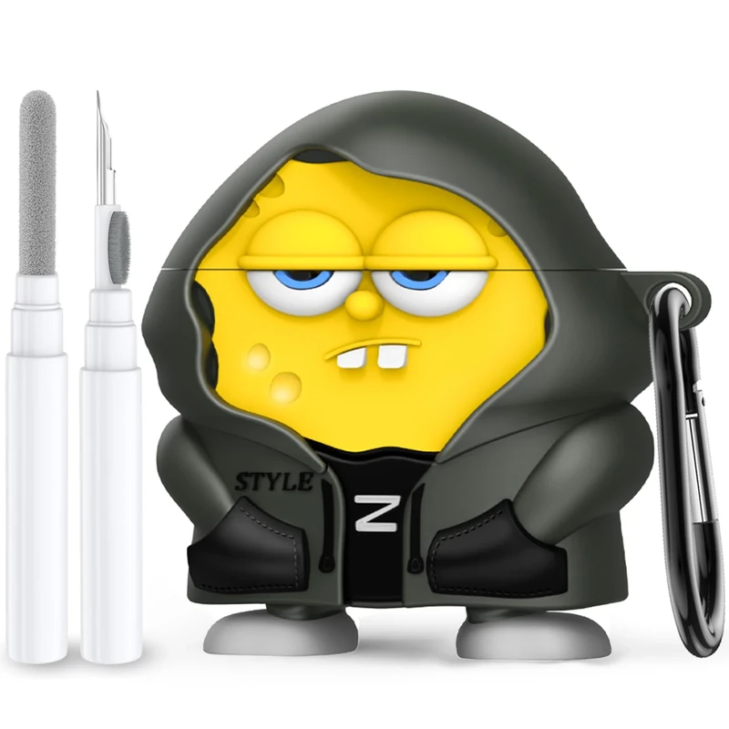 AIOPTO Cute 3D Cartoon AirPods 4 Case - Kawaii Silicone Cover