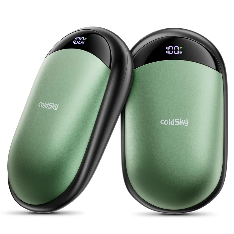 Hand Warmers Rechargeable 2 Pack Magnetic Electric Hand Warmer with Digital Display, Portable Pocket Hand Warmer, for Men Women, Outdoors, Games, Camping, Hunting