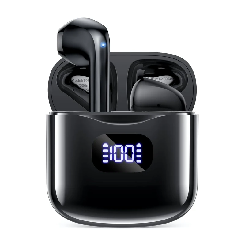KTGEE Bluetooth 5.3 Earbuds - 40h Playback, LED Case, IPX7 Waterproof
