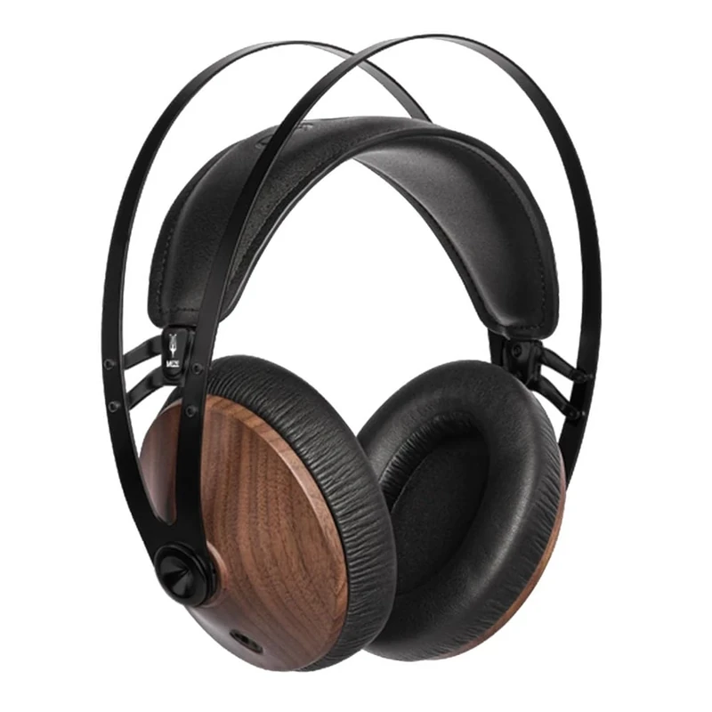 Meze 99 Classics Wired Wooden Closed Back Over Ear Headphones with Microphone (Walnut/Black) - Image 1