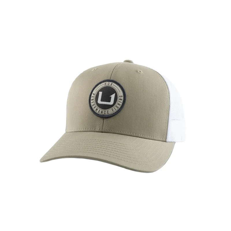 HUK Mens Trucker Hat, Anti-Glare Snapback Fishing Hat for Men, Circle - Overland Trek, One Size - Image 1