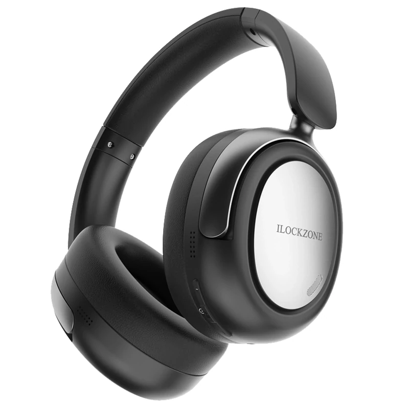 ILOCKZONE LC40 ANC Over-Ear Headphones - 100h Playtime, HiFi Bluetooth