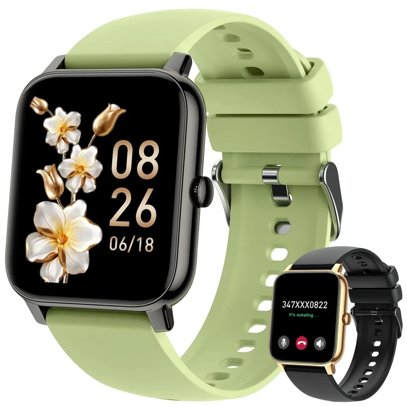 Boquaw Smart Watch for Men Fitness Tracker: Waterproof Smart Watches for Men Digital Womens Watches Make/Answer Call Running Smartwatch Android Phone iPhone Samsung Compatible Heart Rate Monitor