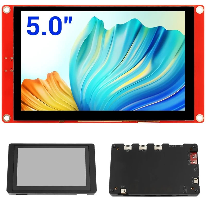ELECROW ESP32 Display 800×480, 5 Inch HMI Basic ESP32 RGB TFT LCD Touch Screen with Acrylic Case, 32-Bit LX6 Dual-Core Processor, Up to 240MHz, Compatible with Arduino, LVGL, PlatformIO, MicroPython - Image 1